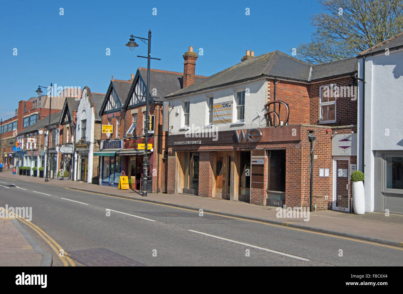 Fleet Hampshire England Shops High Street Stock Photo Alamy