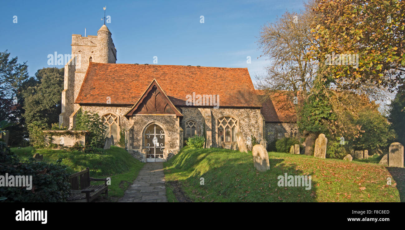St John Baptist Church near Sutton on Hone, Kent Stock Photo