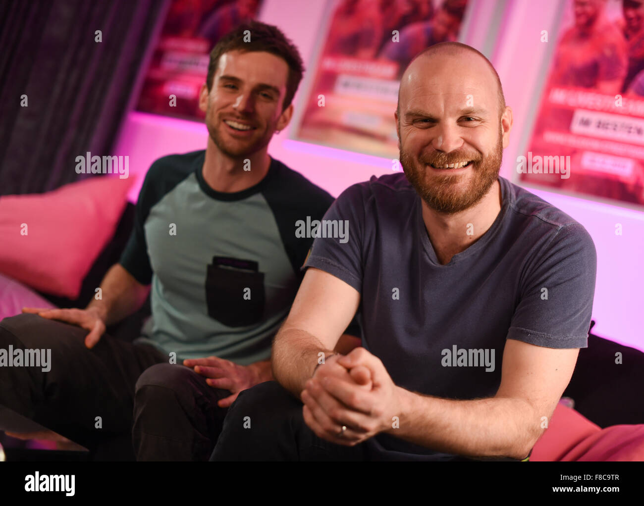 Will Champion of Coldplay arrives at the BBC Radio 1 studios London,  England - 17.12.10 Stock Photo - Alamy