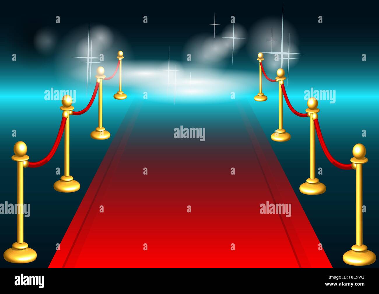 red carpet and light. abstract festive background Stock Vector Image