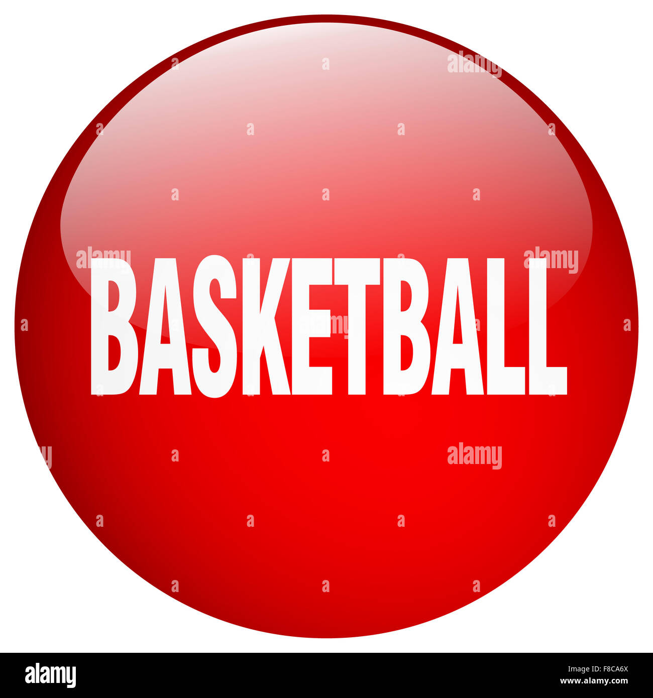 basketball red round gel isolated push button Stock Photo Alamy