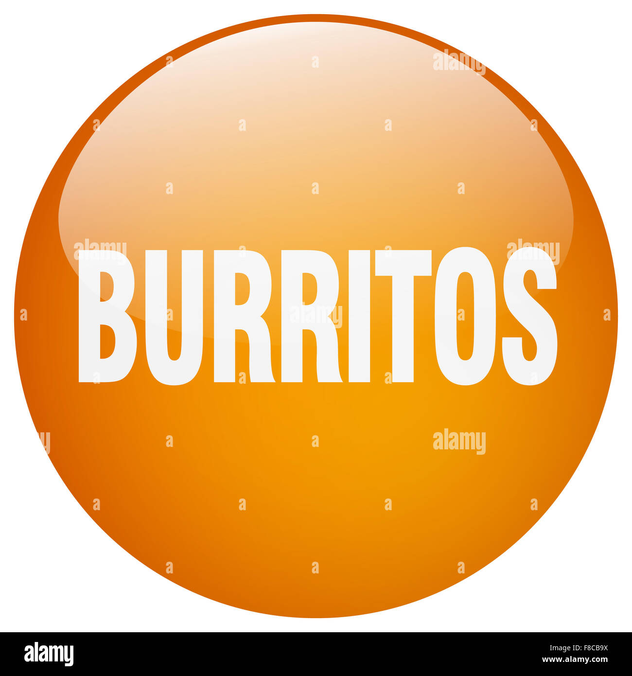 burritos orange round gel isolated push button Stock Photo Alamy