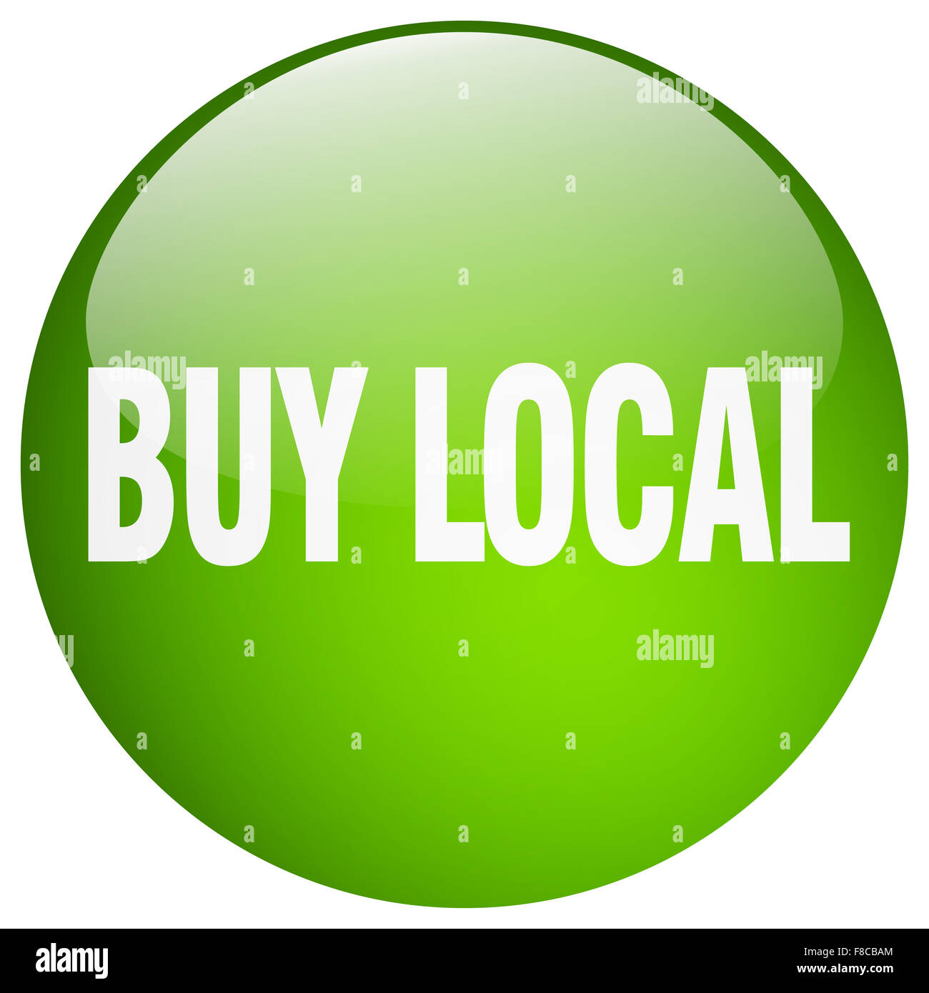 buy local green round gel isolated push button Stock Photo - Alamy