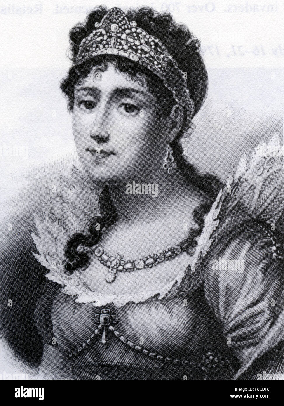 JOSEPHINE de BEAUHARNAIS (1763-1814) first wife of Napoleon Stock Photo