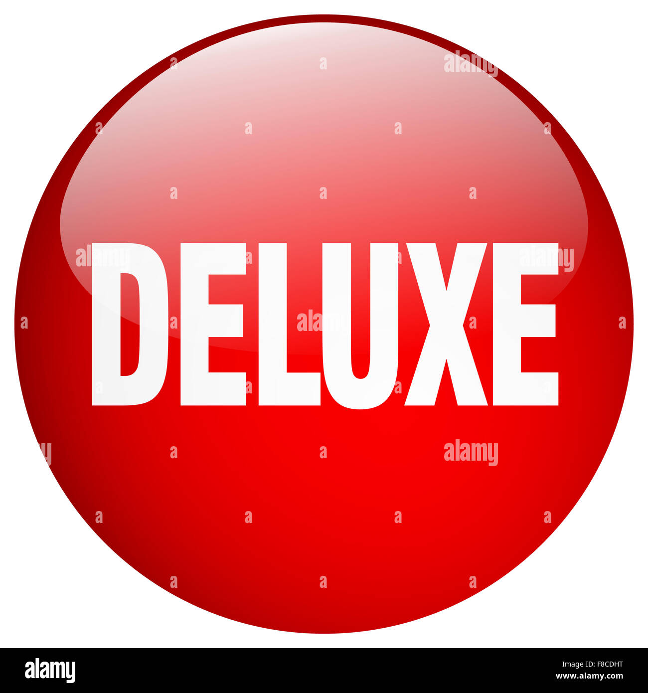 deluxe red round gel isolated push button Stock Photo - Alamy