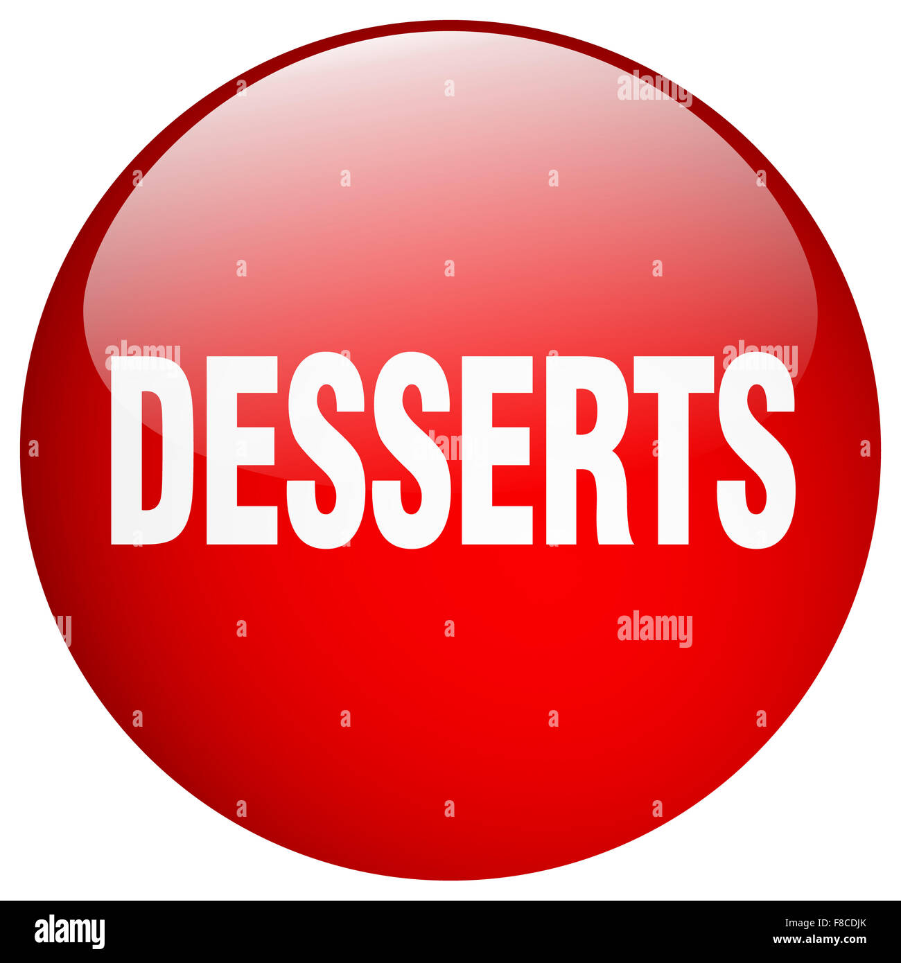 desserts red round gel isolated push button Stock Photo Alamy