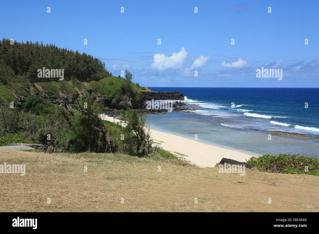 Gris Gris beach on South of Mauritius. Africa, Indian Ocean Stock Photo