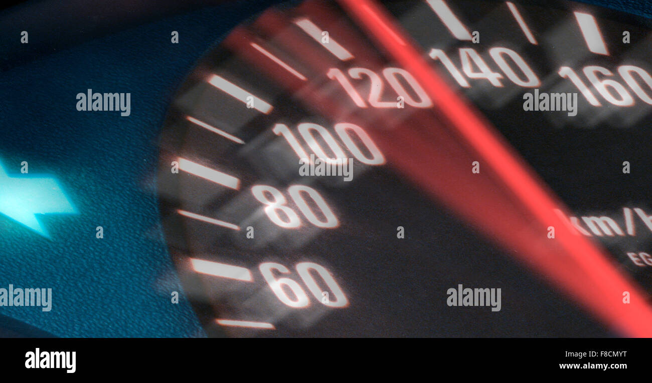 Speedometer shows over 100 mph hires stock photography and images Alamy