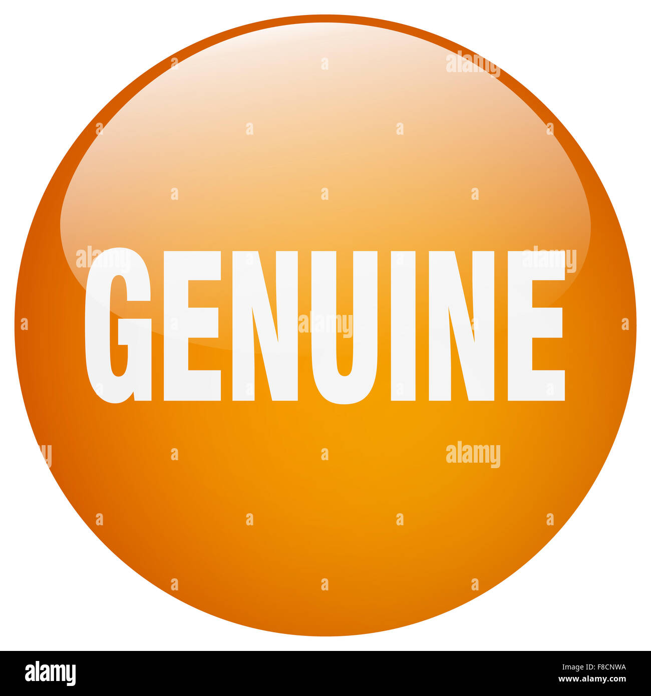 genuine orange round gel isolated push button Stock Photo - Alamy