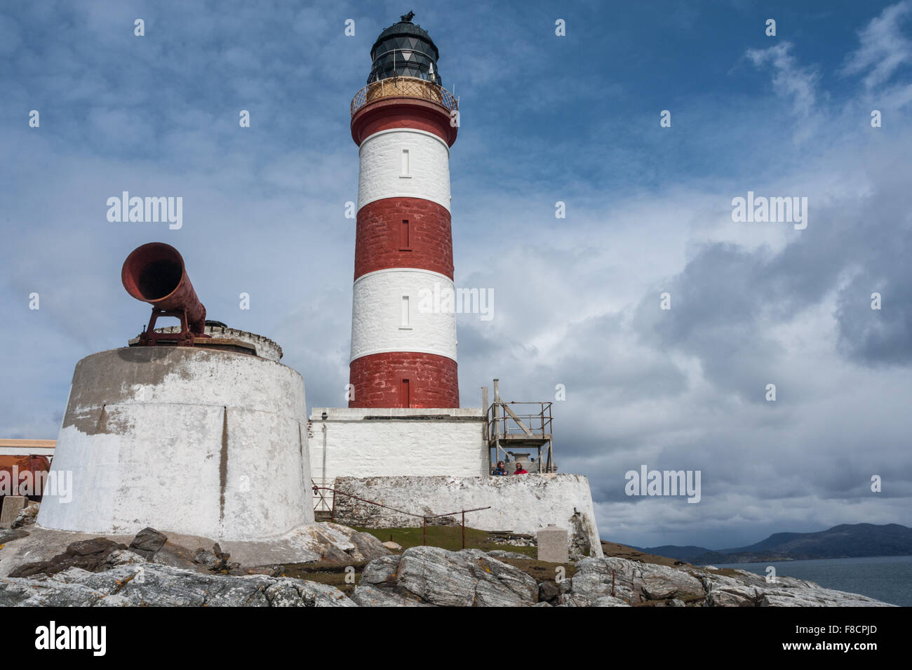 Eilean Glas Lighthouse Scalpay Stock Photo