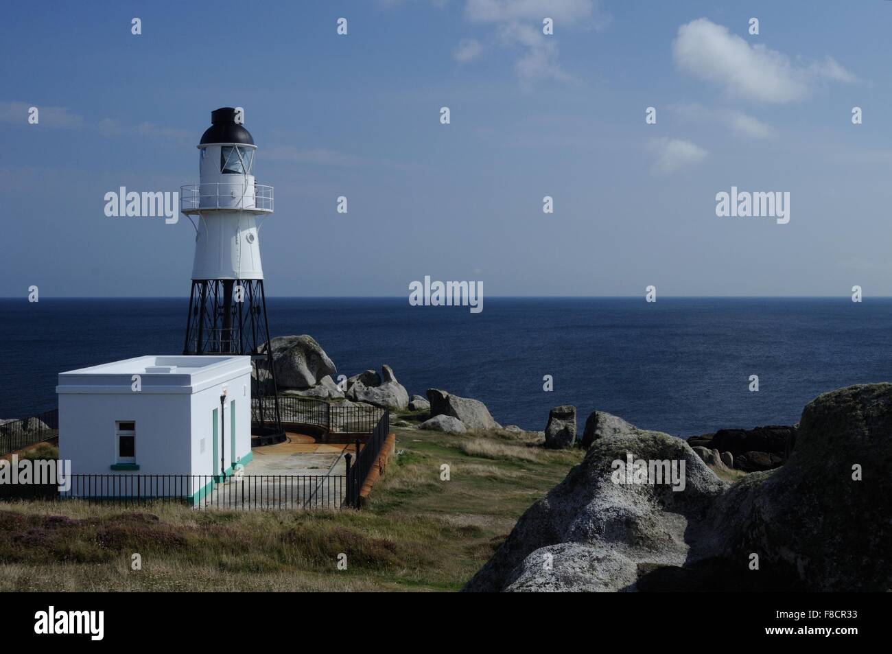 Peninnis Lighthouse Stock Photo