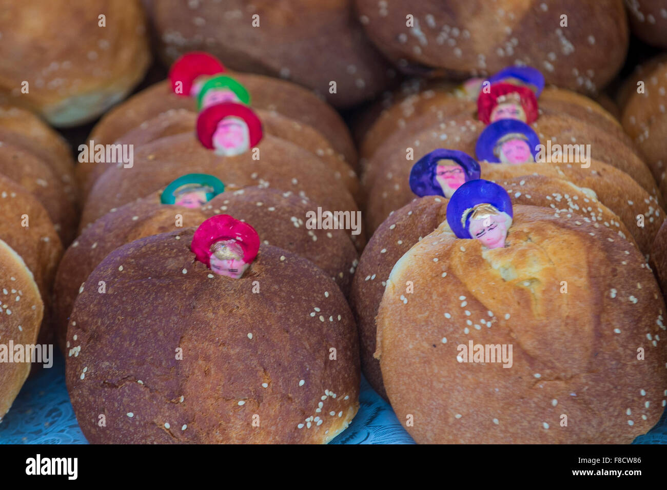 Traditional Mexican Bread called Bread of the Dead (Pan de Muerto