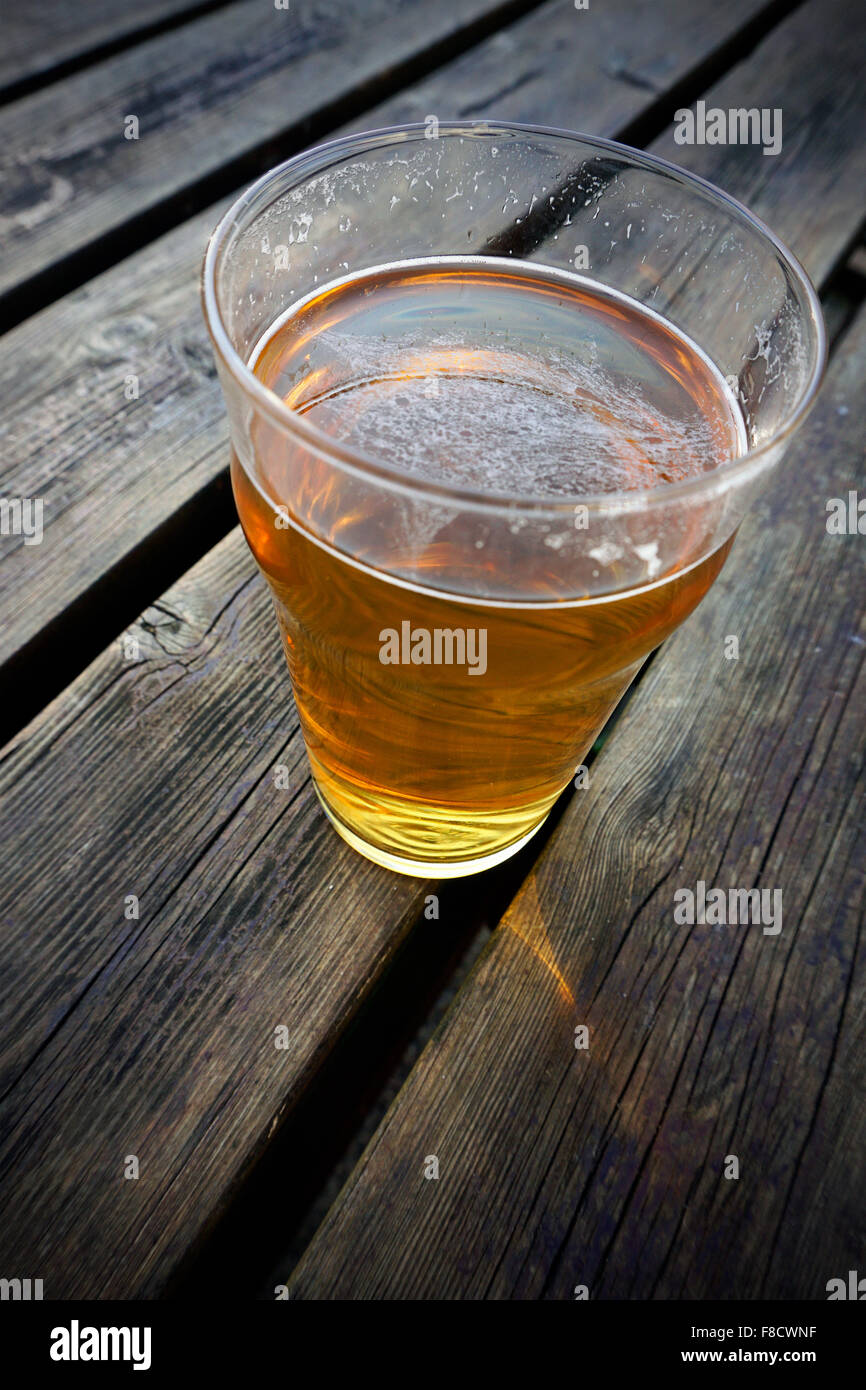 pint glass of beer Stock Photo