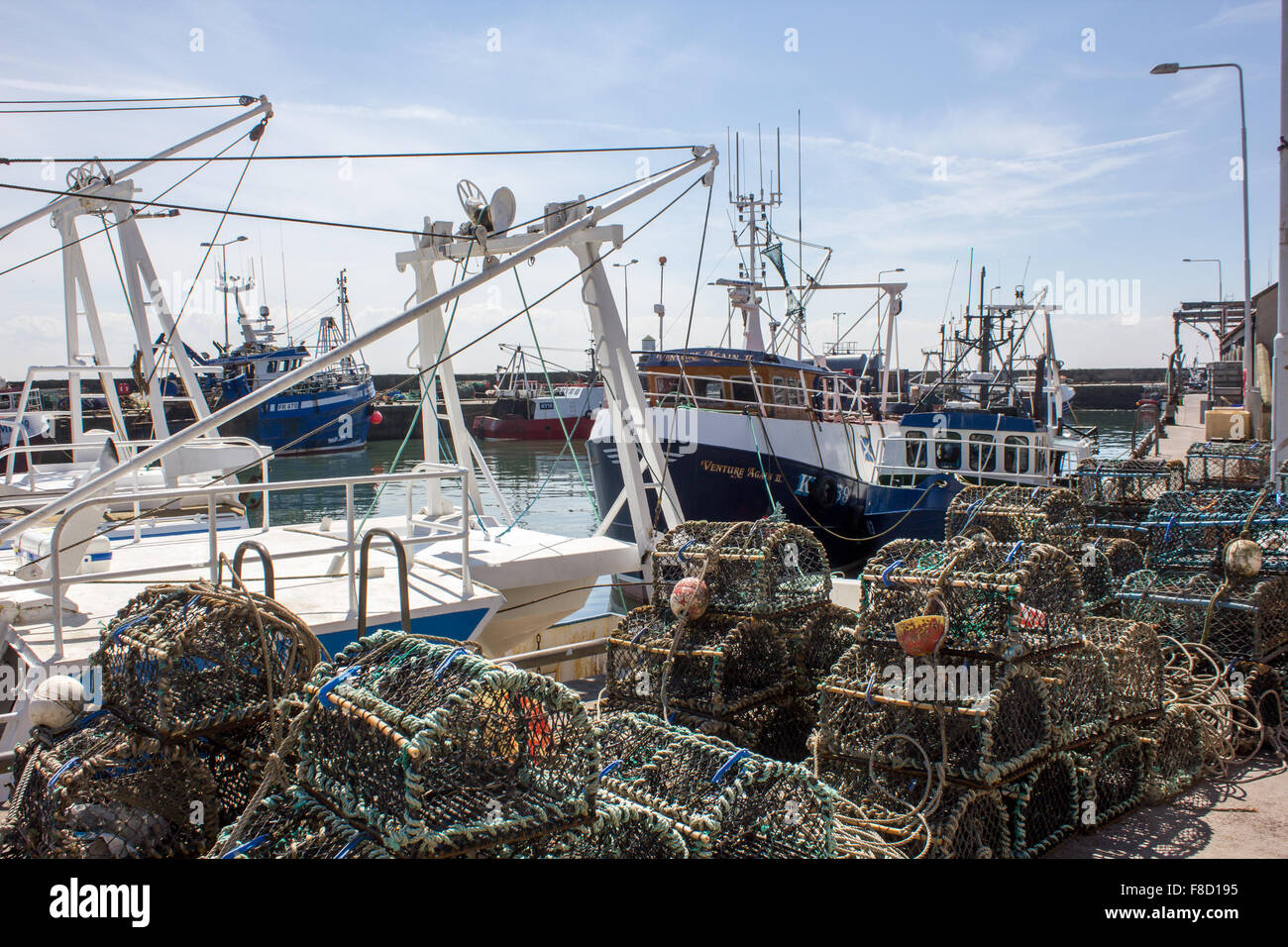 Fishing boats at Pittenweem Harbour Fife Scotland Stock Photo - Alamy