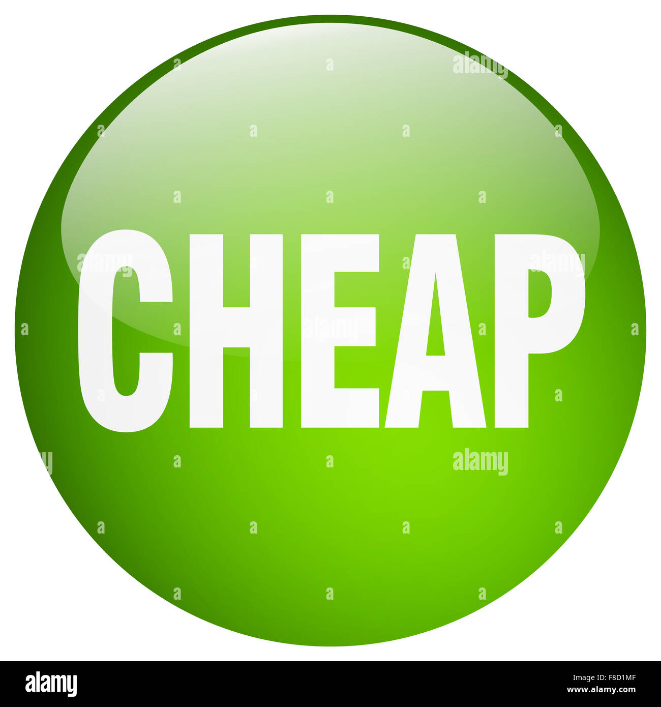 cheap green round gel isolated push button Stock Photo - Alamy