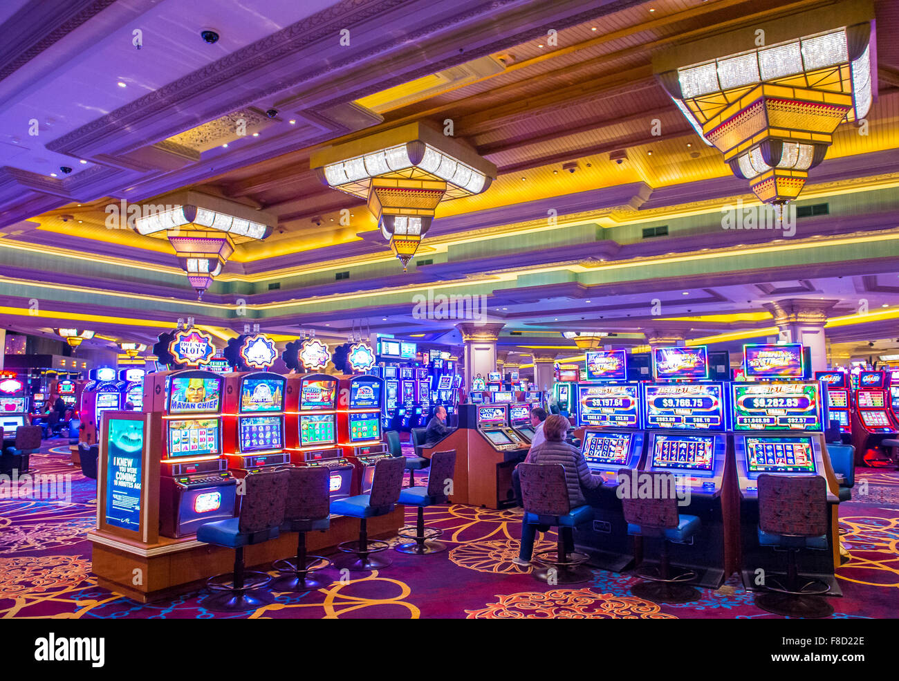 The interior of Mandalay Bay resort in Las Vegas Stock Photo