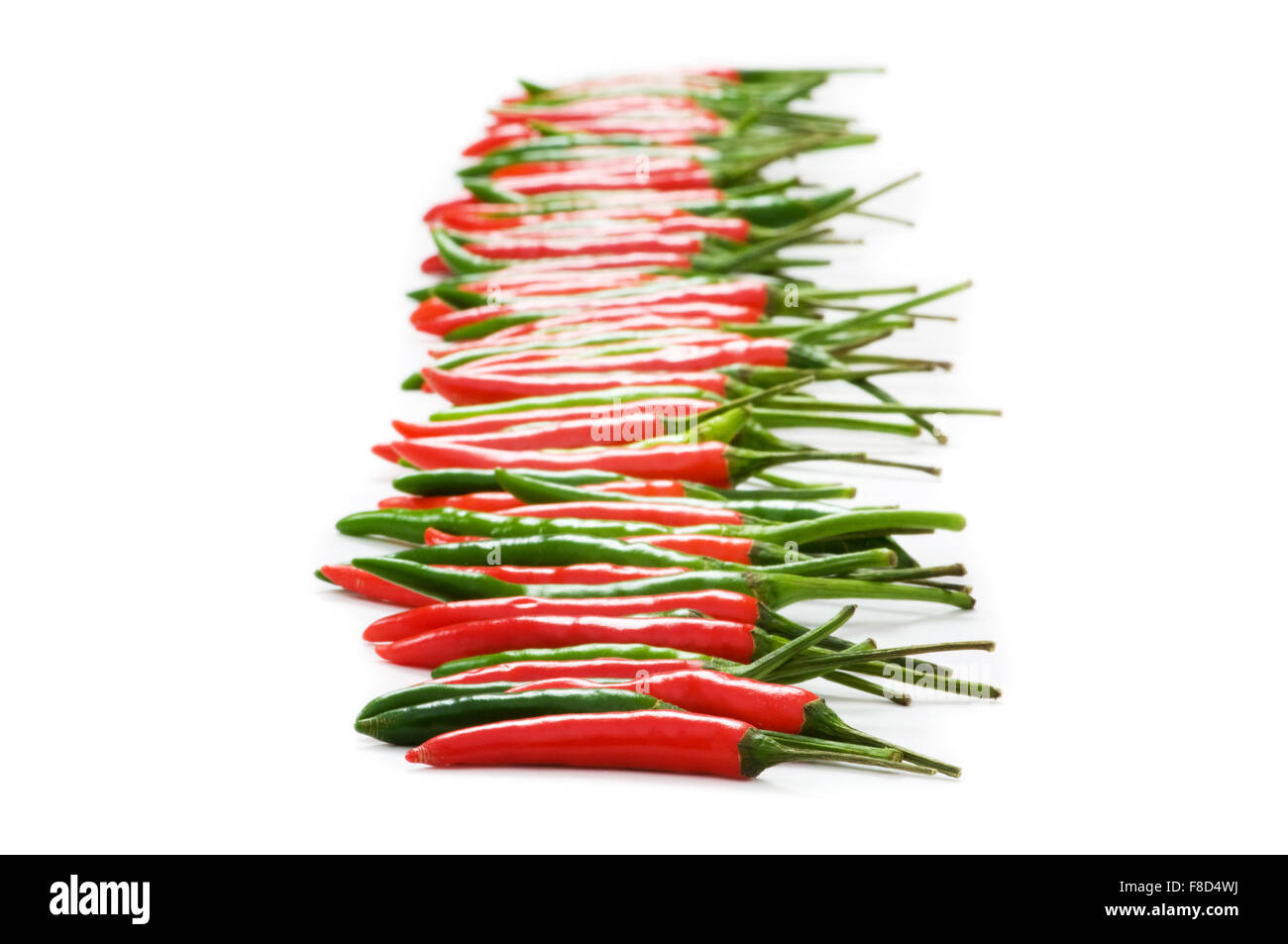 Red chili peppers isolated on the white Stock Photo - Alamy