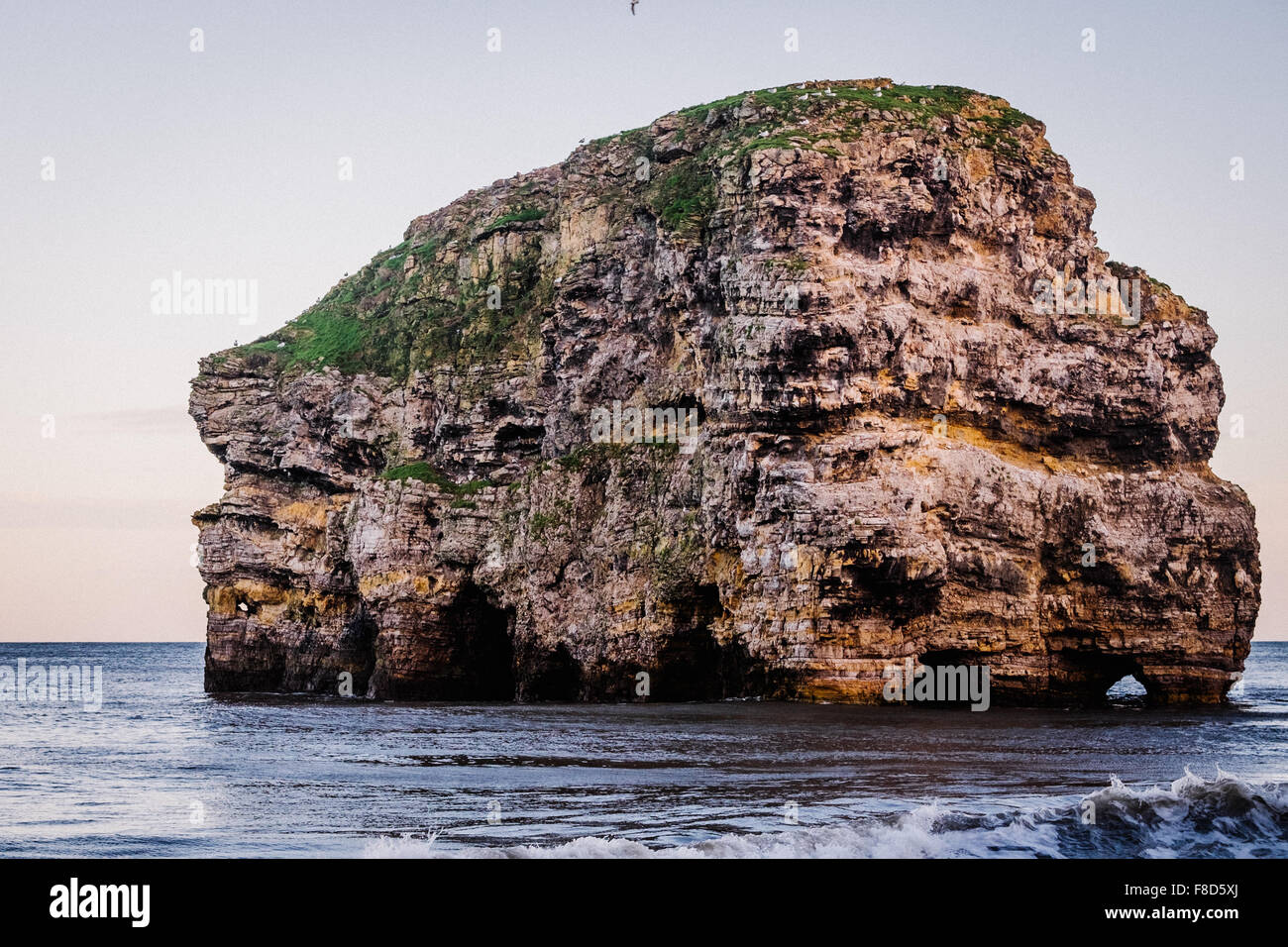 Marsden Red Rocks View of Marsden Rocks in the North East of England Stock Photo - Alamy