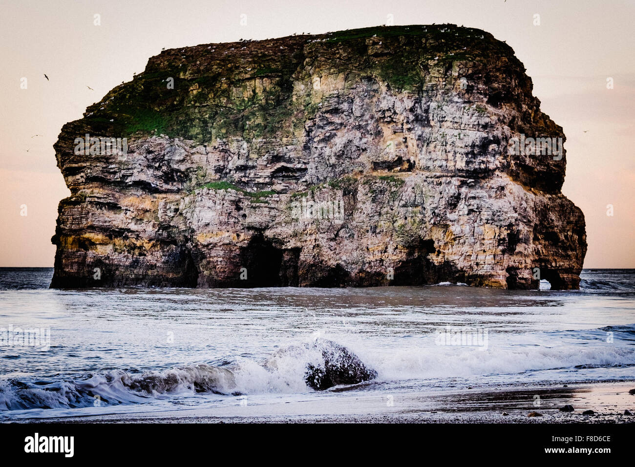 Marsden Red Rocks View of Marsden Rocks in the North East of England Stock Photo - Alamy
