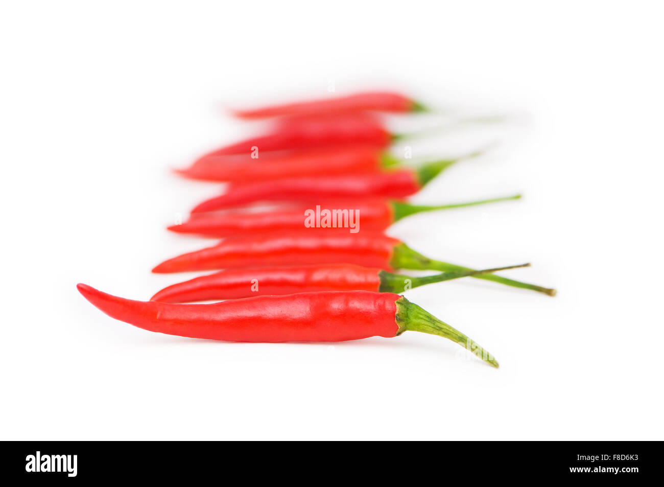 Red chili peppers isolated on the white Stock Photo - Alamy