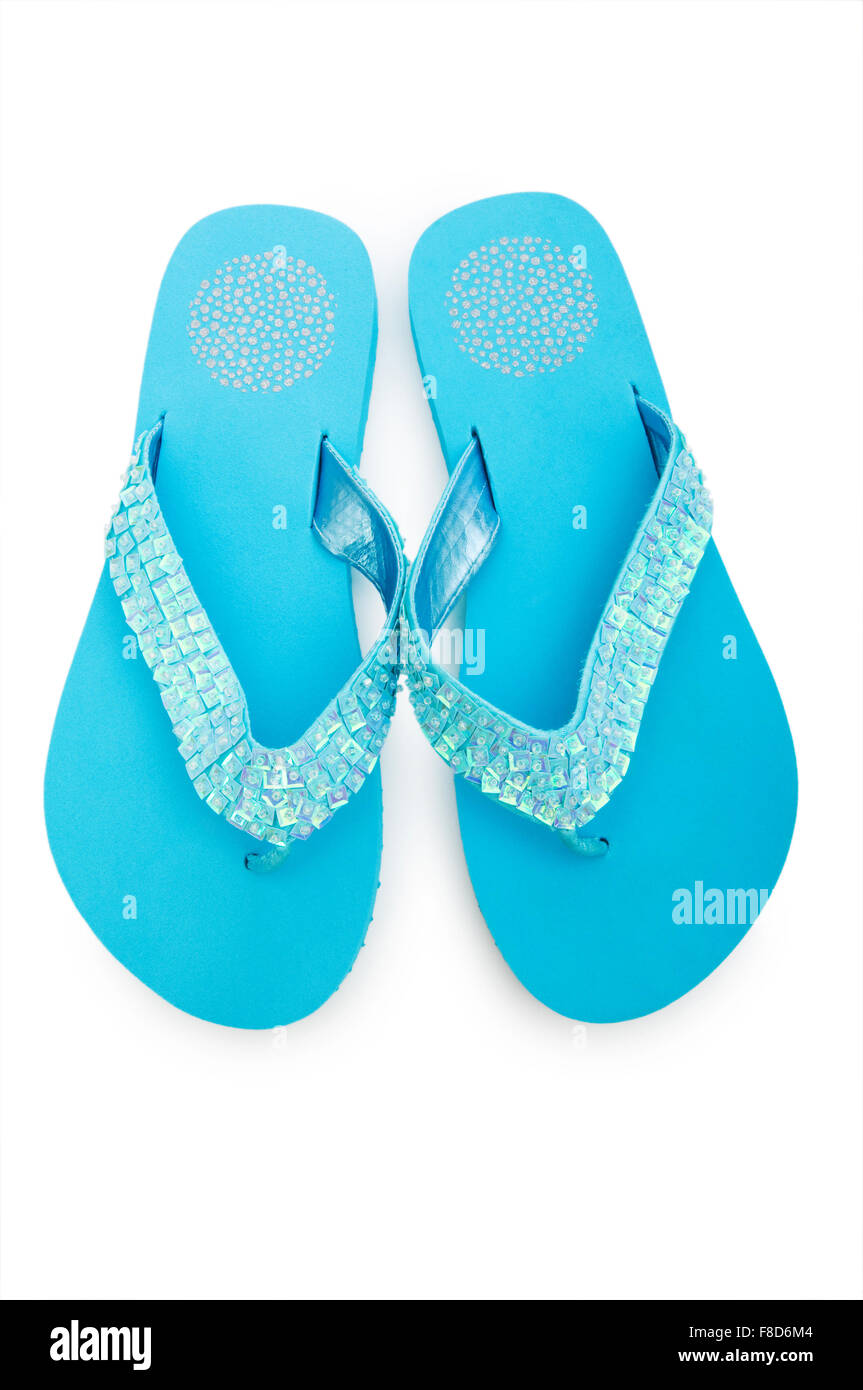 Summer shoes isolated on the white background Stock Photo - Alamy