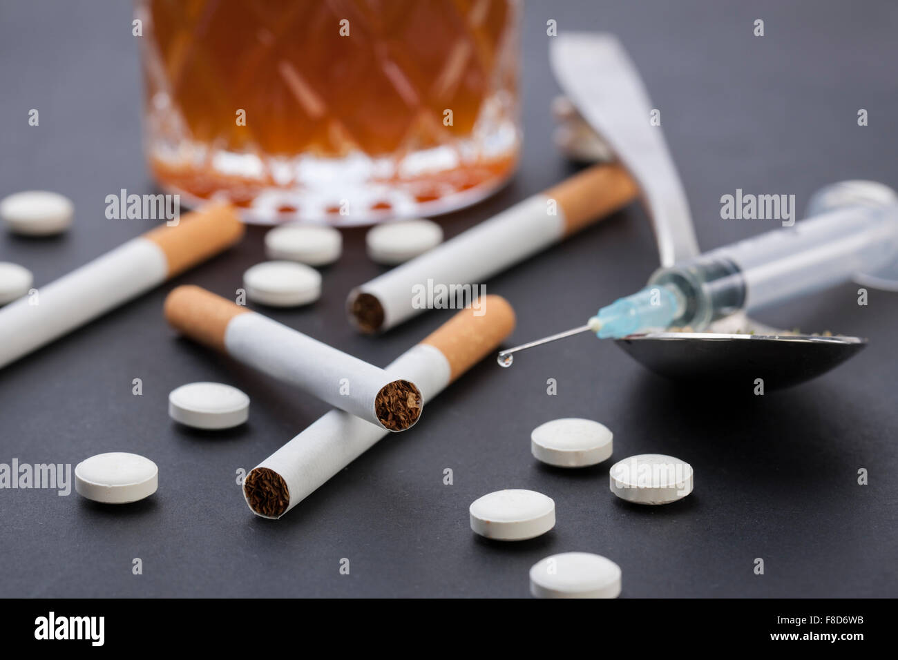 cigarette medicine Pills cigarettes hi-res stock photography and images