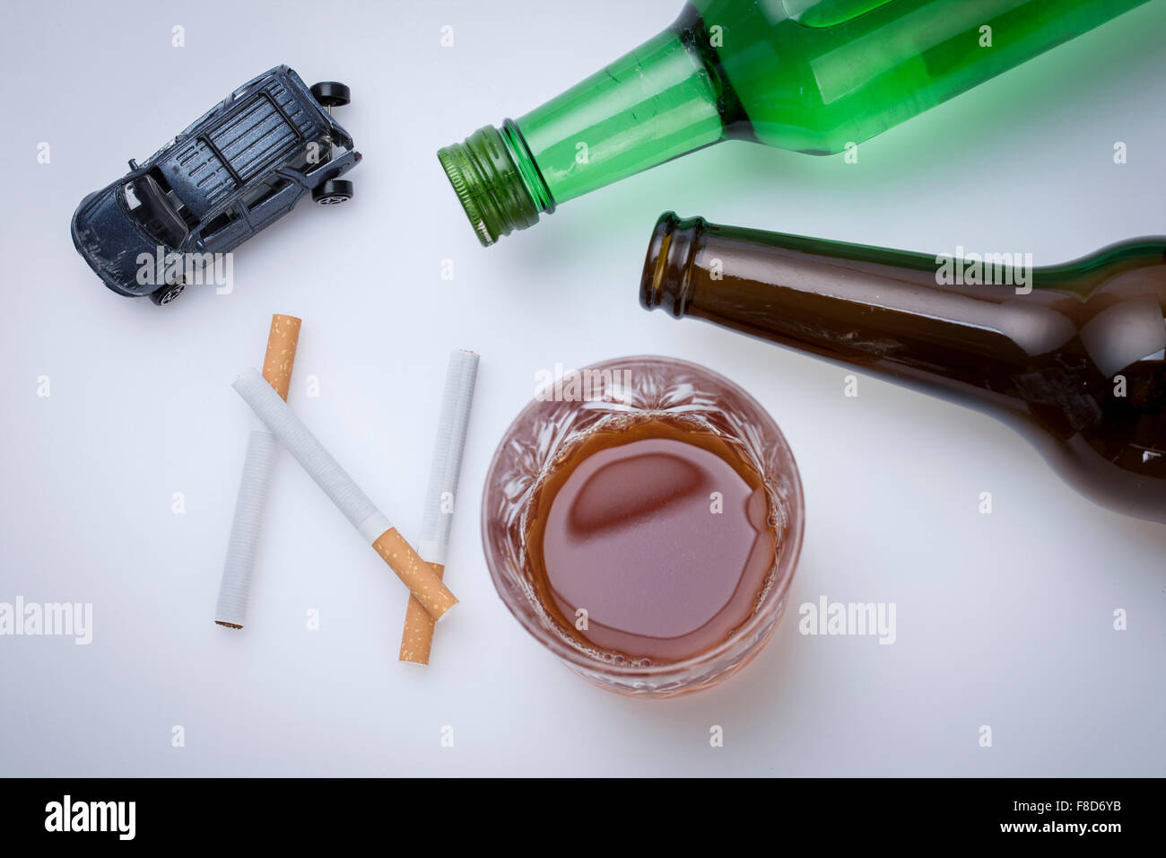 Miniature liquor bottles hi-res stock photography and images