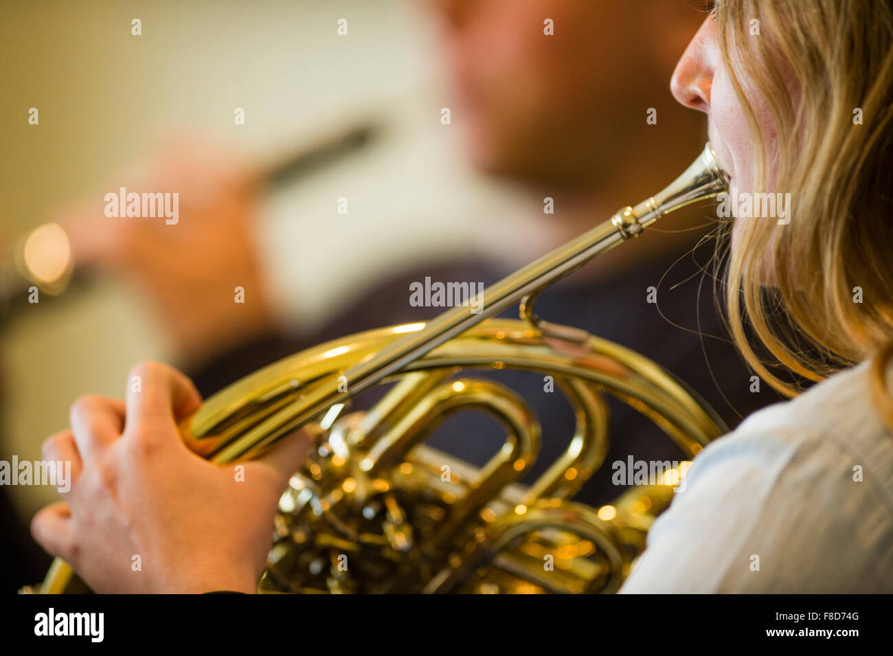French horn player hires stock photography and images Alamy