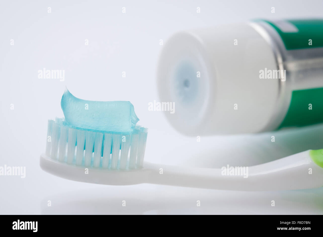 Tooth brush with tooth paste Stock Photo - Alamy