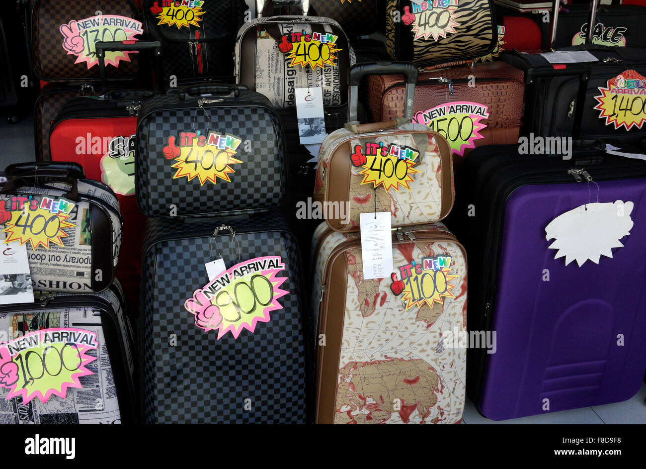 Luggage for sale in Pattaya Thailand Stock Photo Alamy