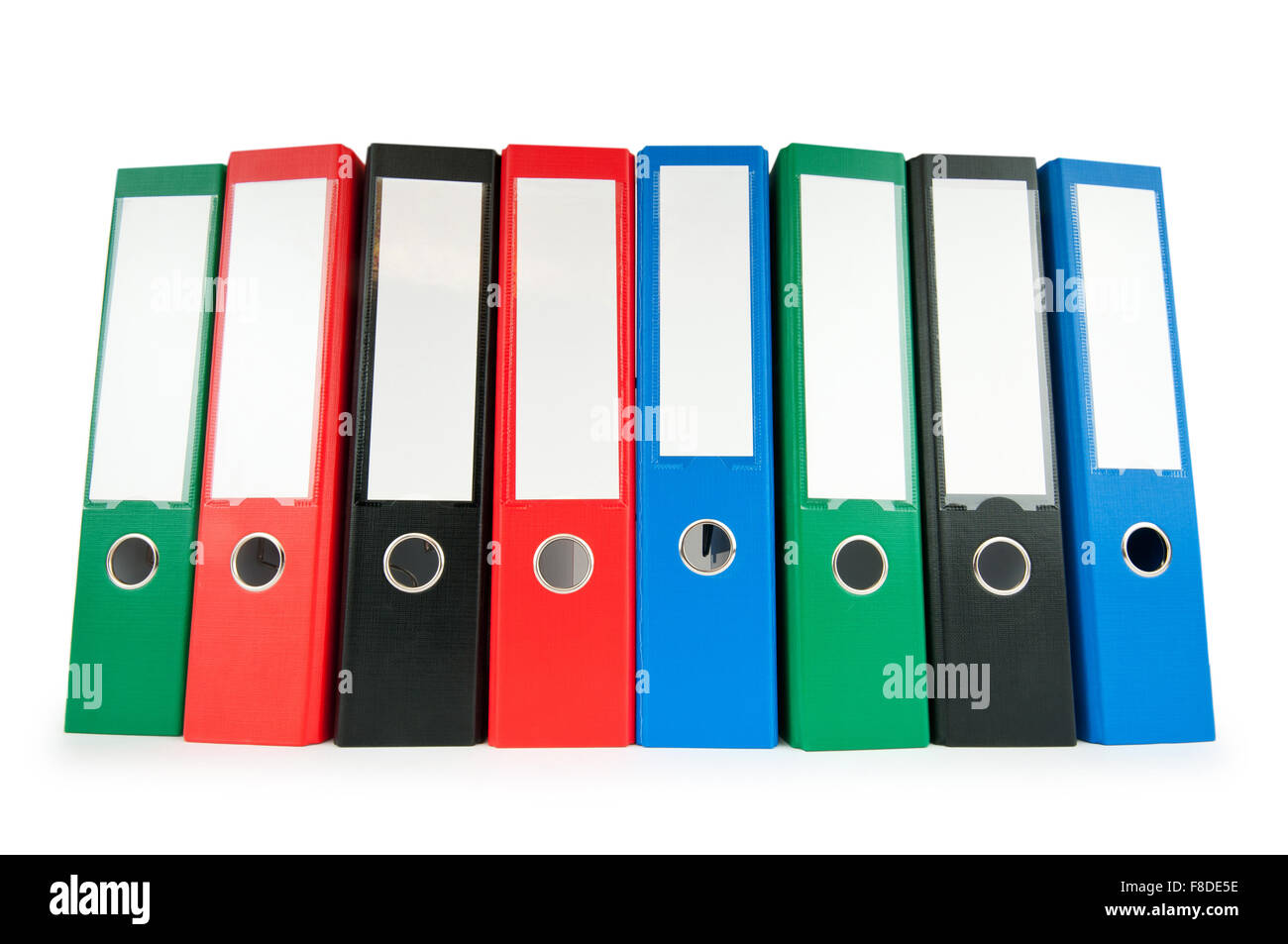 Office folders isolated on the white background Stock Photo - Alamy