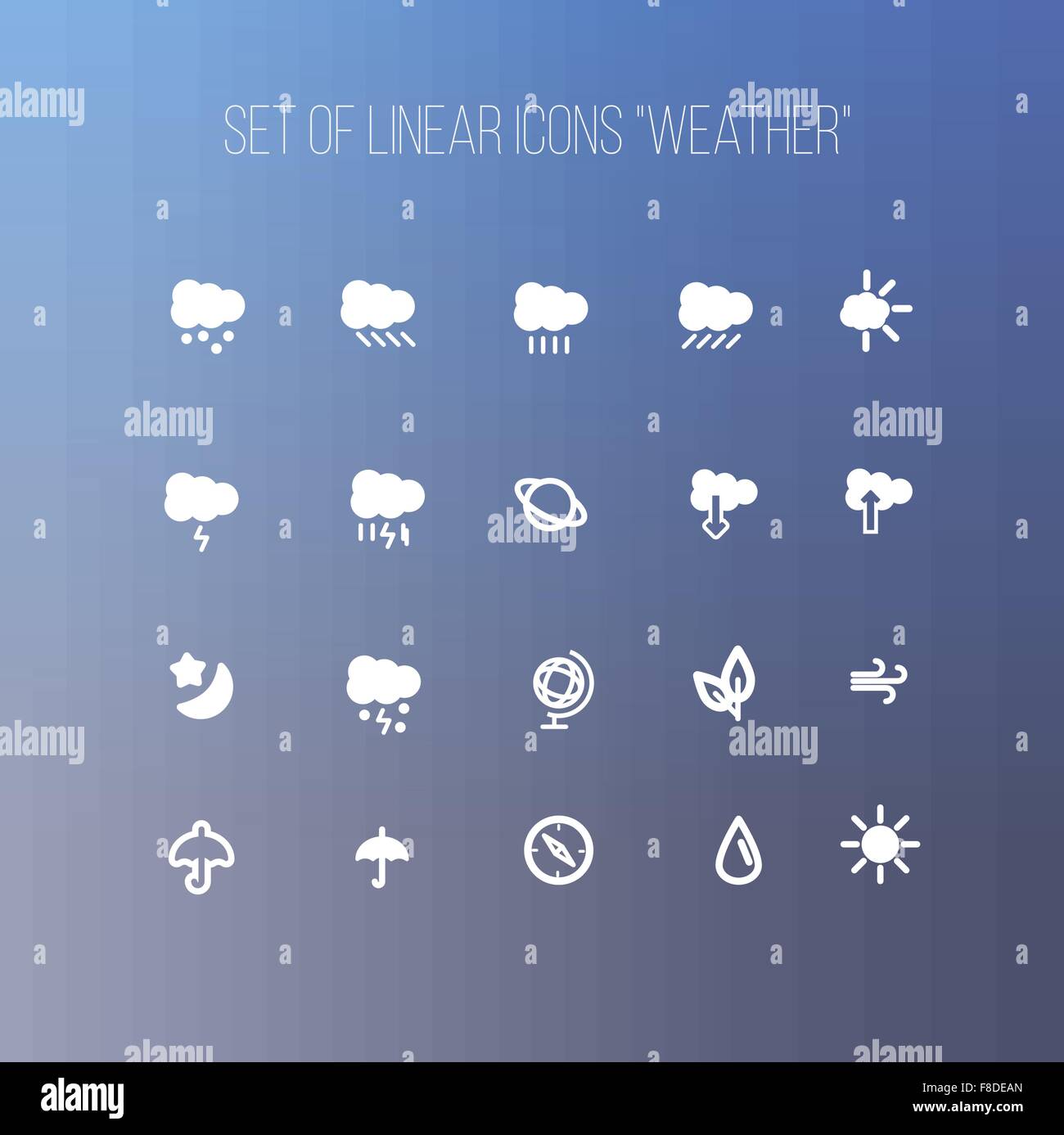 Set vector icon Weather Stock Vector Image & Art - Alamy