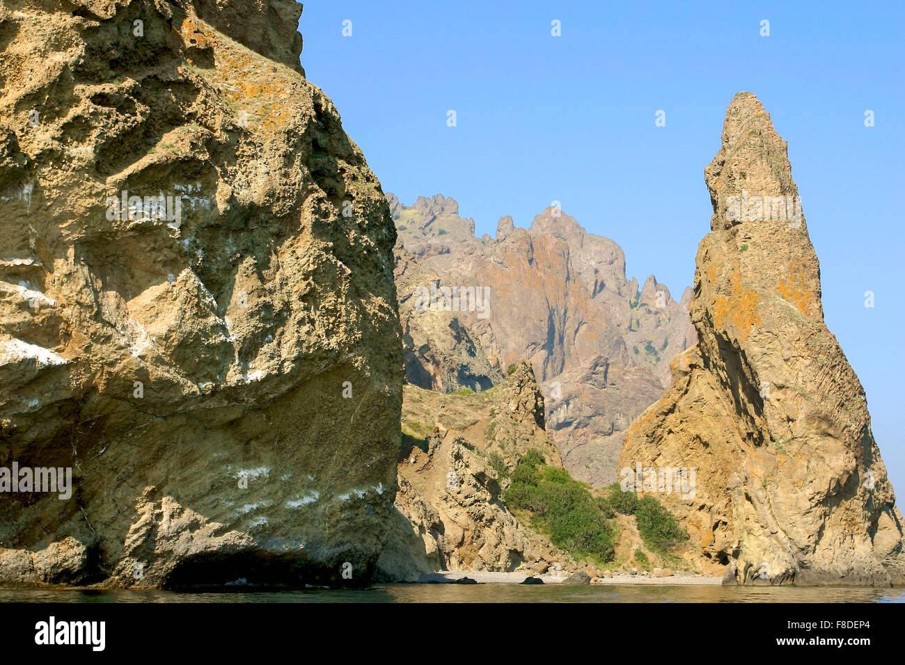 Golden gate rock Ukraine Stock Photo - Alamy