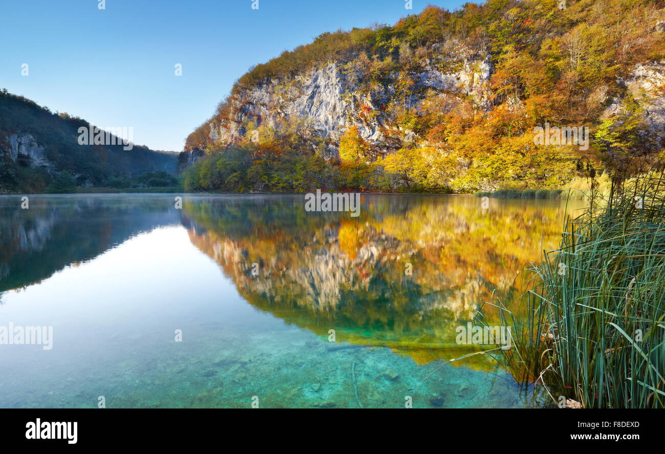 Plitvice Lakes National Park, Croatia, UNESCO Stock Photo