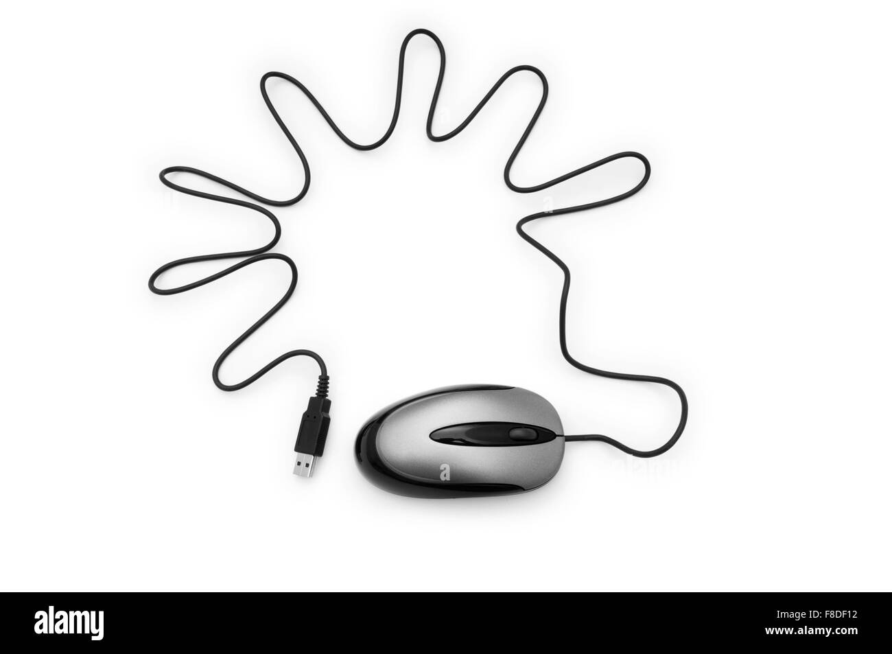 Computer mouse isolated on the white background Stock Photo - Alamy