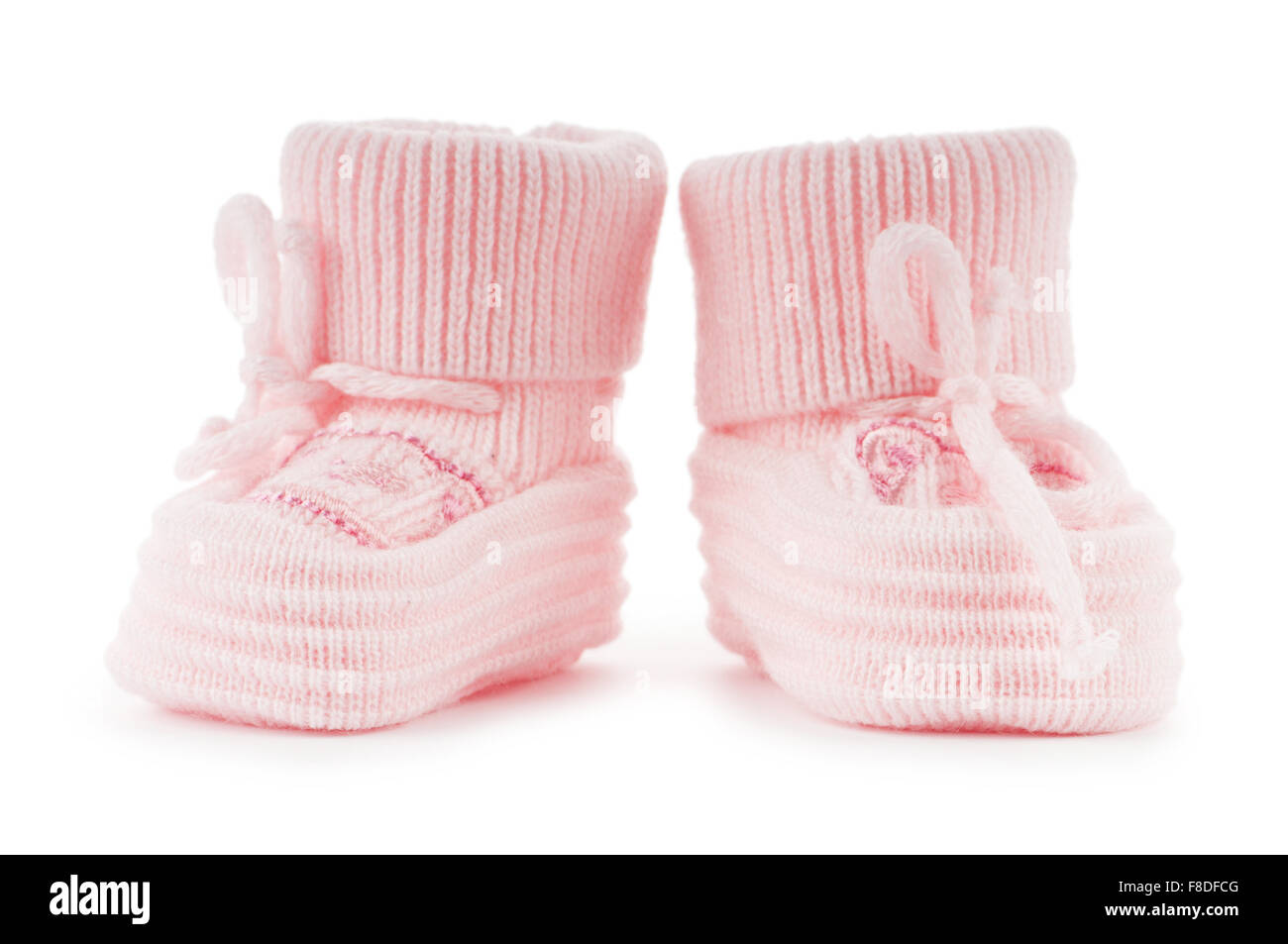Woven baby shoes isolated on white background Stock Photo - Alamy