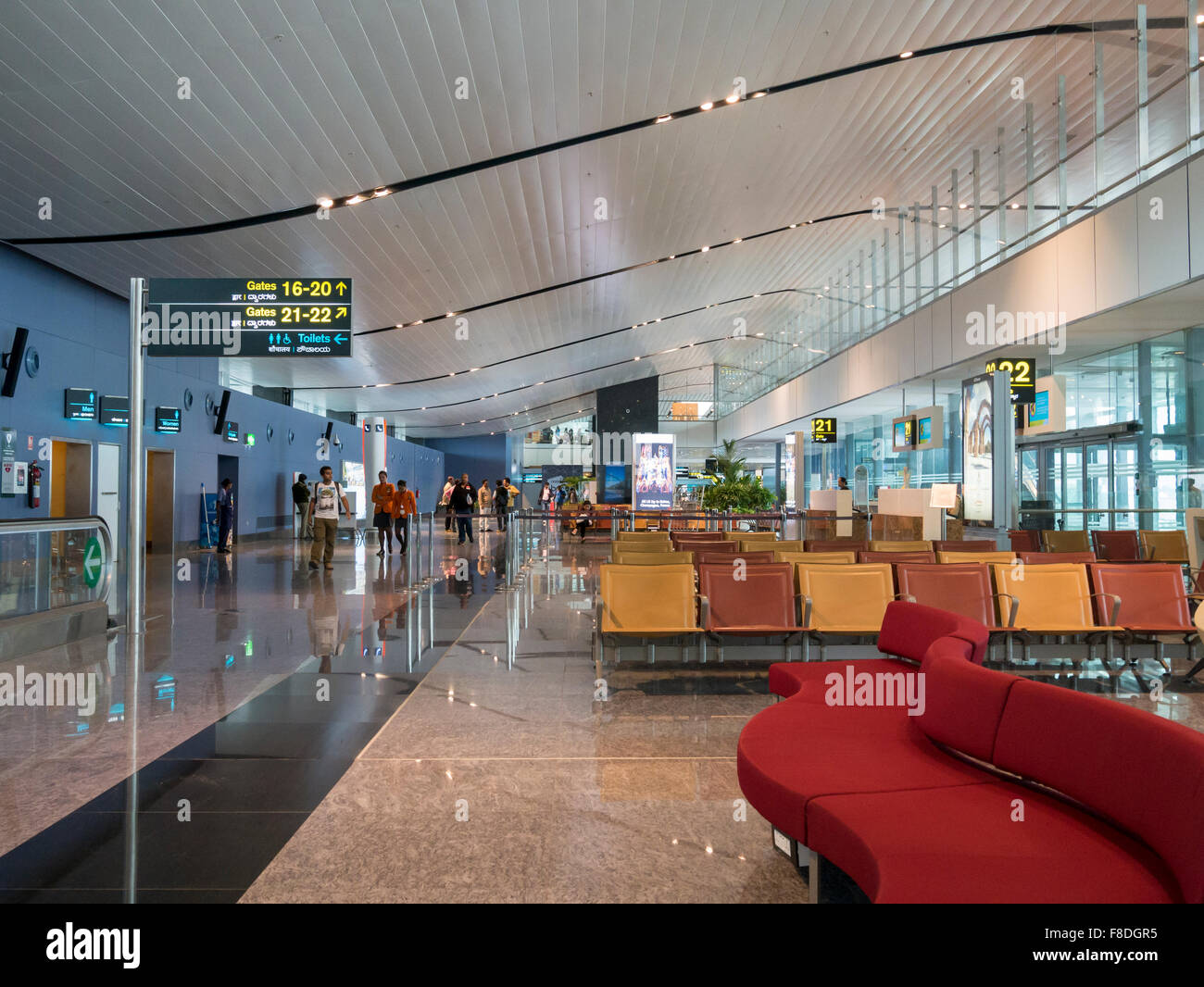 Bengaluru, India International Airport Terminal Departure Lounge and