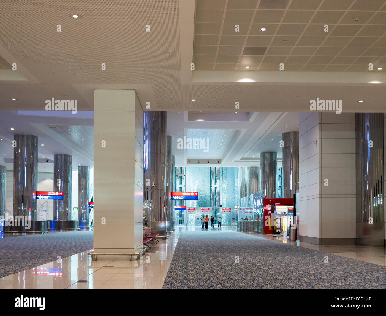 Dubai international airport arrival terminal 3. Stock Photo