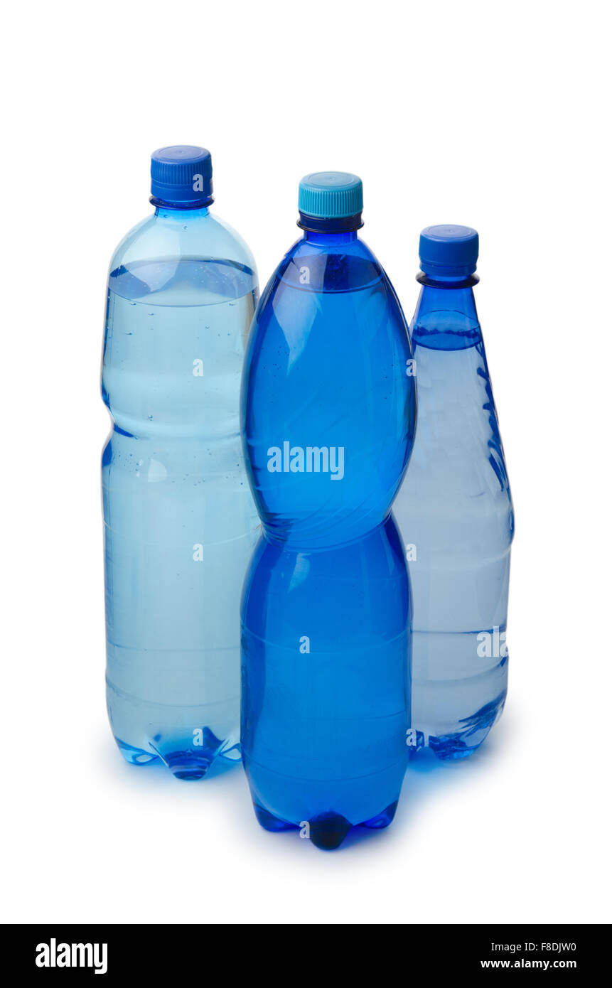 Purified mineral drinking water bottles Cut Out Stock Images & Pictures