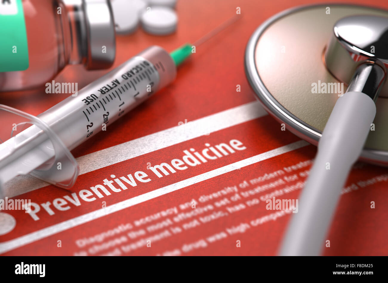 Preventive Medicine. Medical Concept. Stock Photo