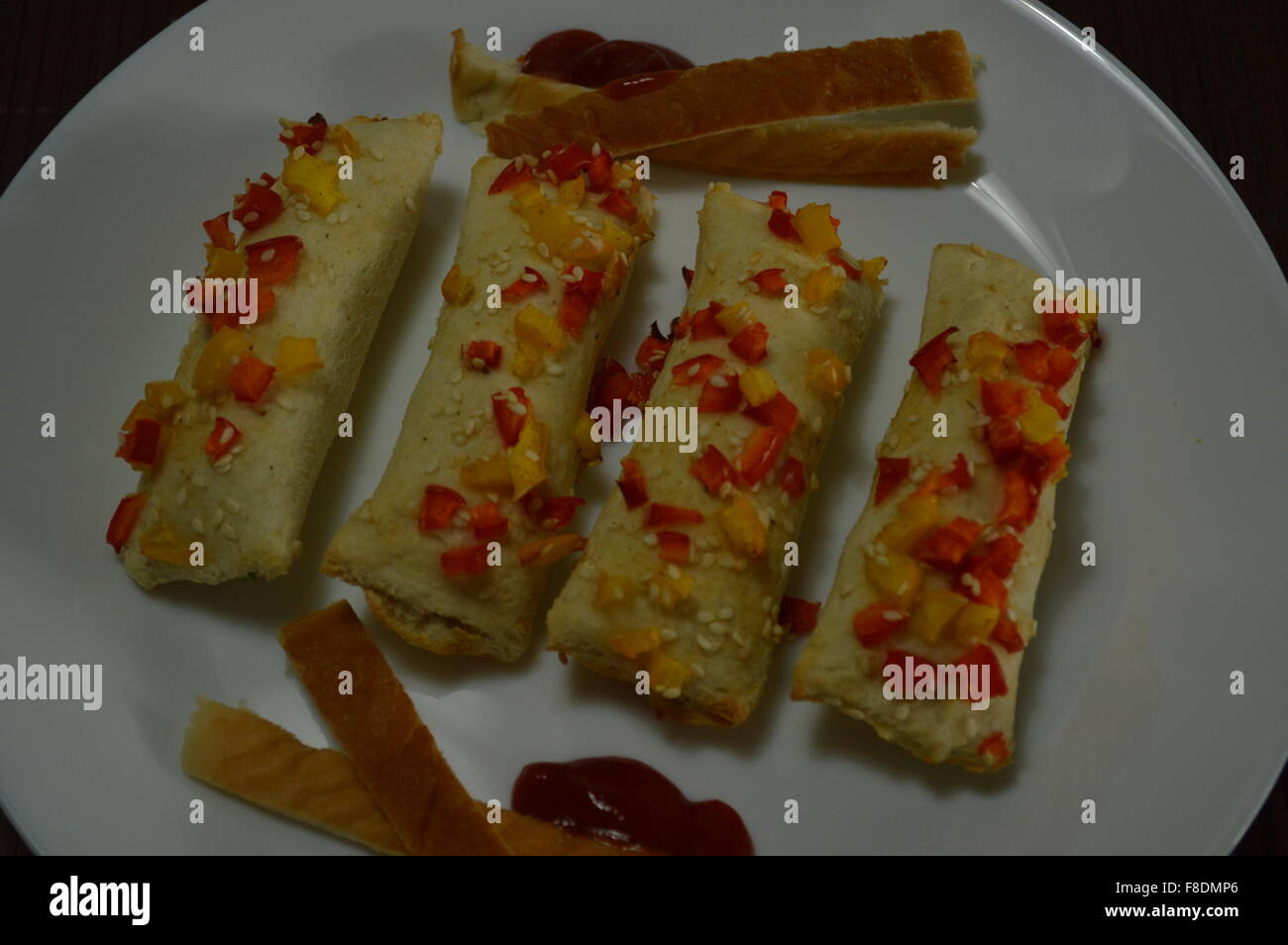 Indian sweet and spicy light food for breakfast Stock Photo