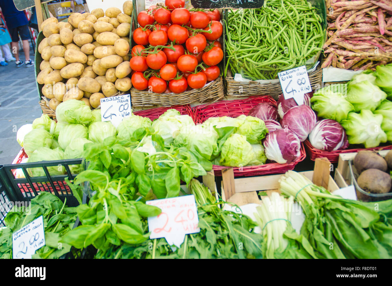 Fruits and vegetables at the market stall Stock Photo - Alamy