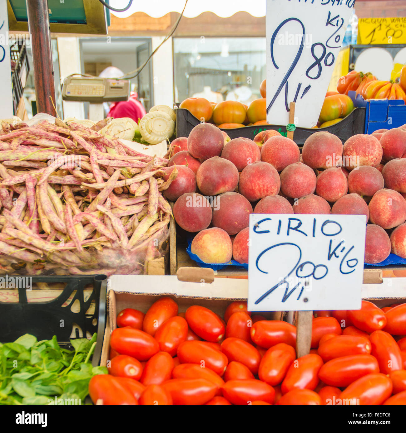 Fruits and vegetables at the market stall Stock Photo - Alamy
