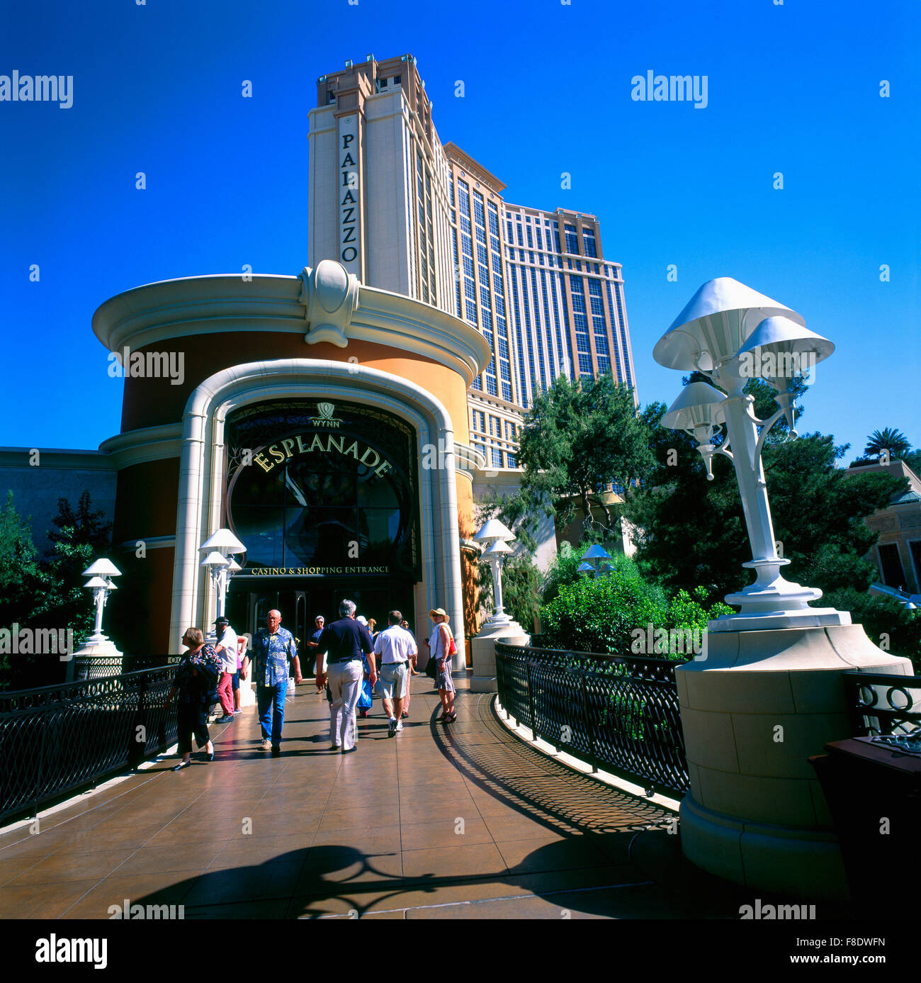 Las Vegas, Nevada, USA - Wynn Esplanade Entrance at Wynn Las Vegas & Encore Resort Hotel, along The Strip (Las Vegas Boulevard) Stock Photo