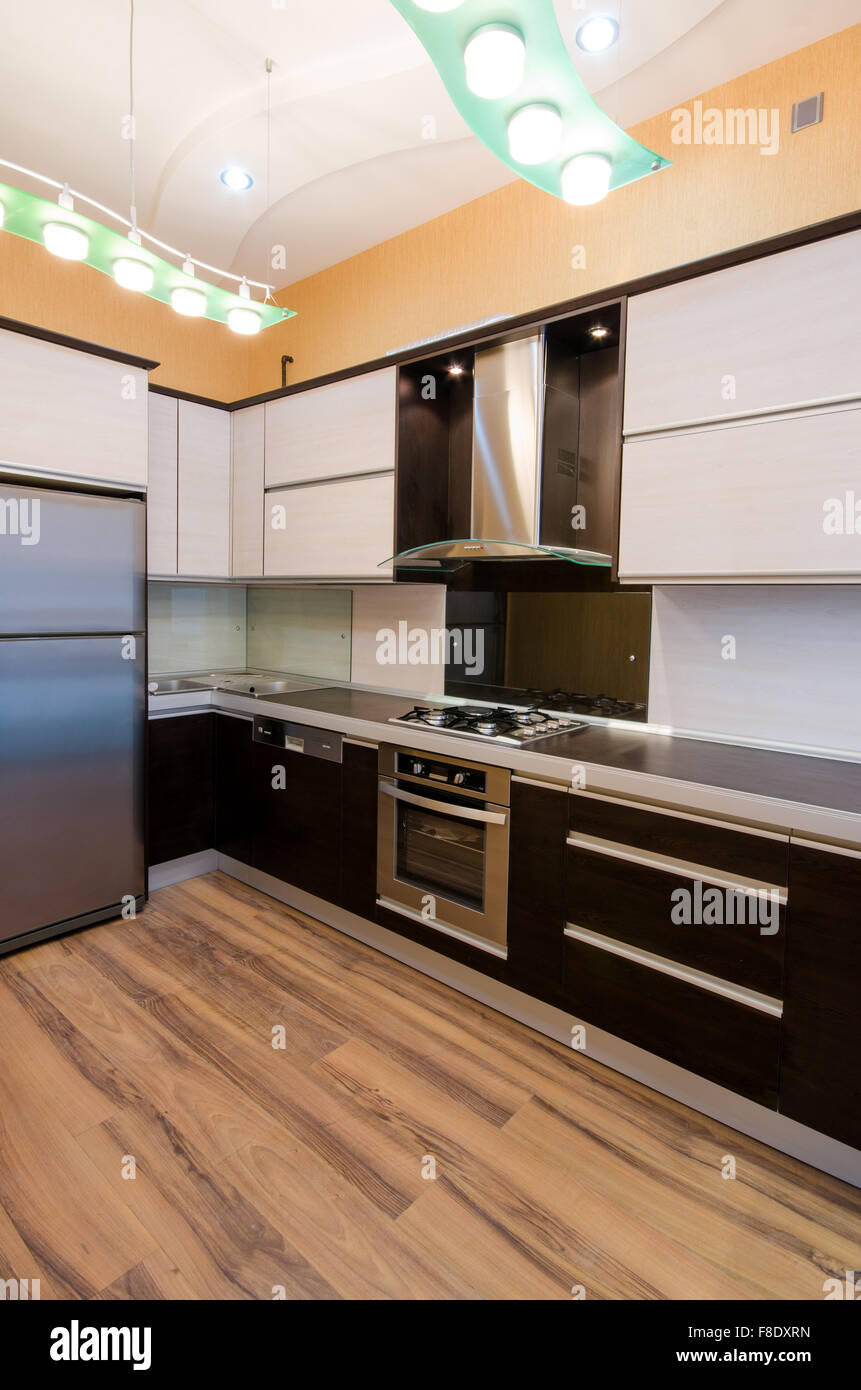 Interior of modern kitchen Stock Photo - Alamy