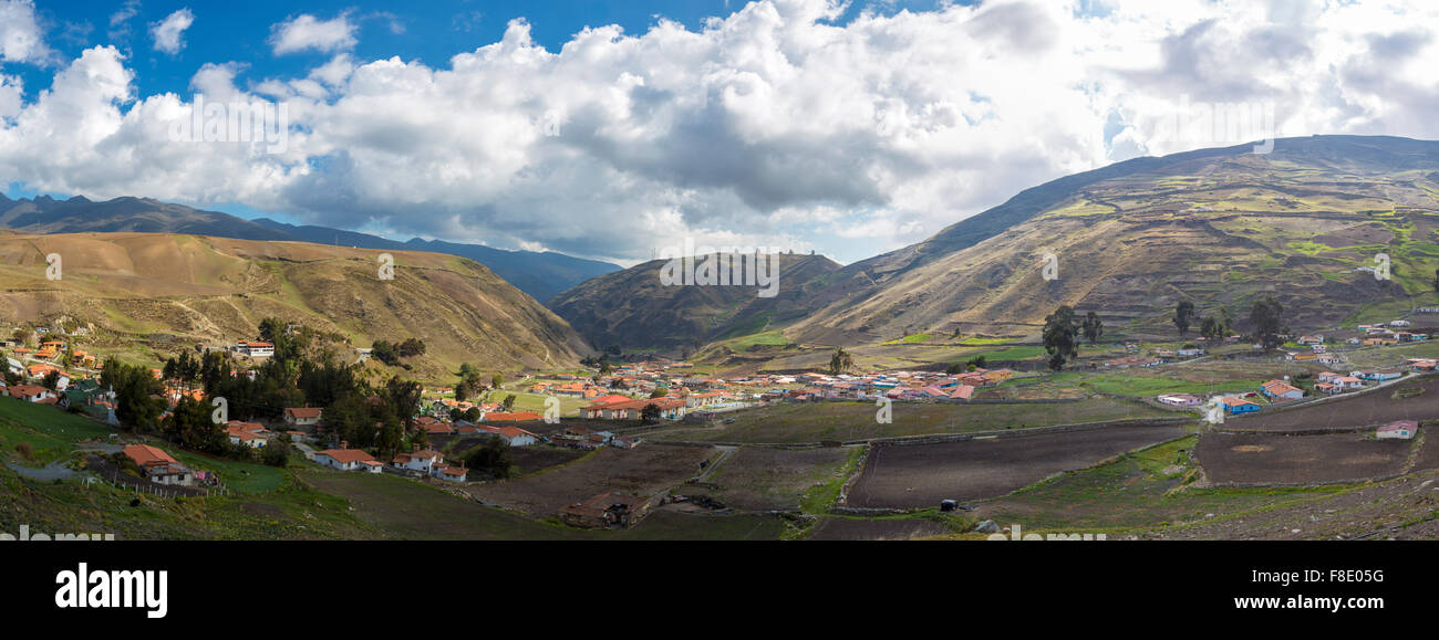 Landscape of the mountains in Merida near Los Nevados, Venezuela Stock Photo