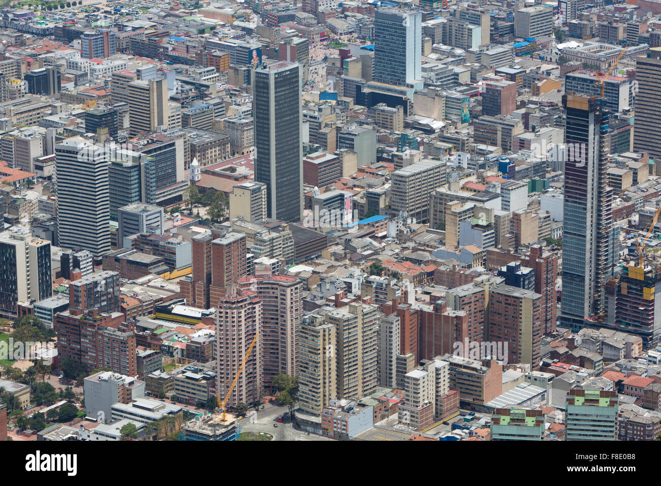 Aerial view of Bogota, Colombia Stock Photo
