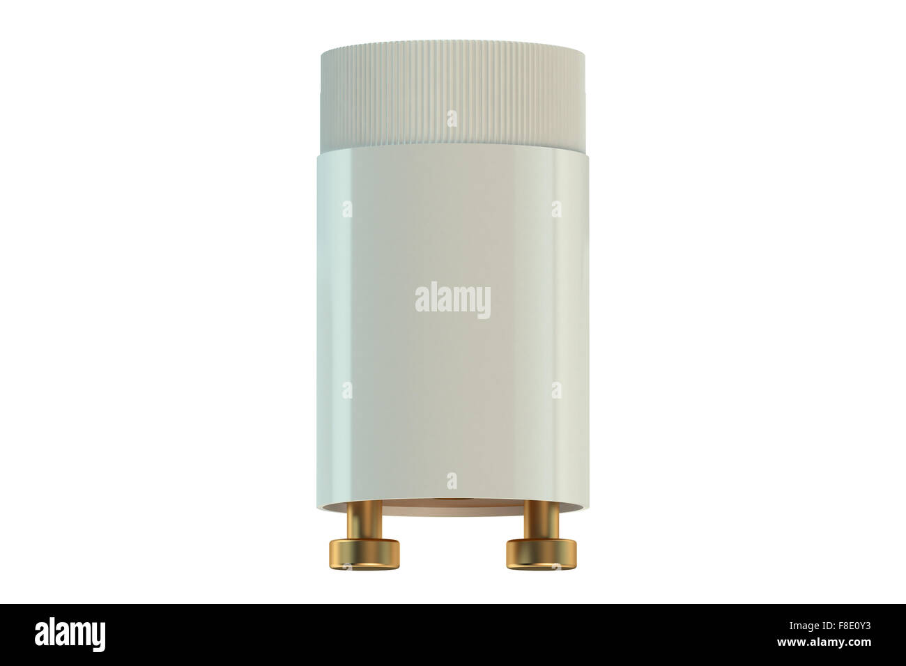 fluorescent lamp starter isolated on white background Stock Photo Alamy
