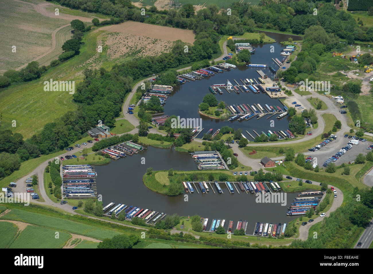 An aerial view of Kings Bromley Marina in Staffordshire Stock Photo Alamy An aerial view of Kings Bromley Marina in Staffordshire Stock Photo Alamy