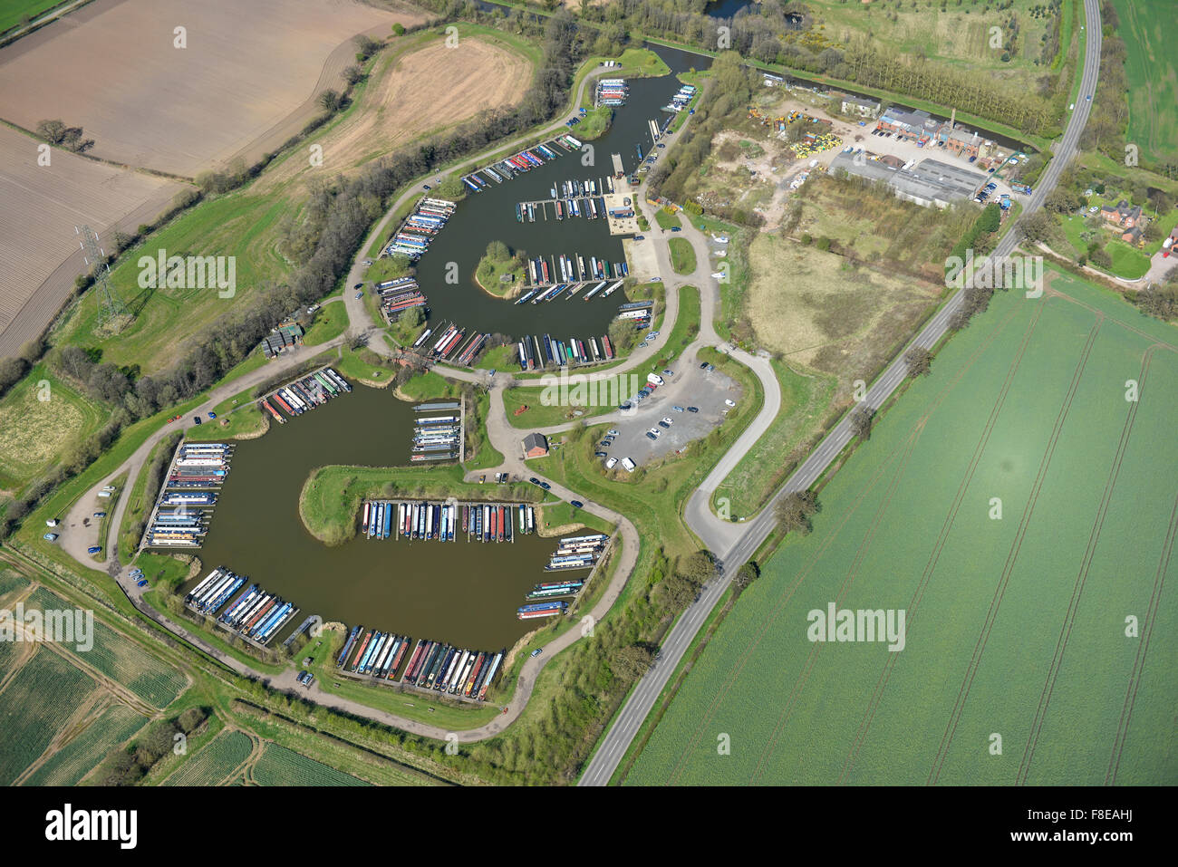 An aerial view of Kings Bromley Marina in Staffordshire Stock Photo Alamy An aerial view of Kings Bromley Marina in Staffordshire Stock Photo Alamy